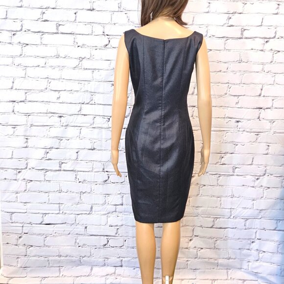 Designer!! ELIE TAHARI - Stunning Midnight blue sleeveless dress - Picture 7 of 9